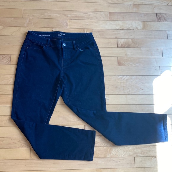 LOFT Curvy Skinny Dark Wash - Picture 1 of 6
